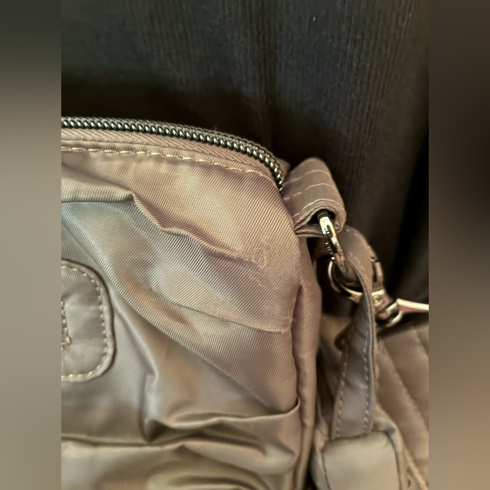 Lug Scuffle Crossbody Bag w/ Mini Bag, Walnut Brown - Picture 7 of 7
